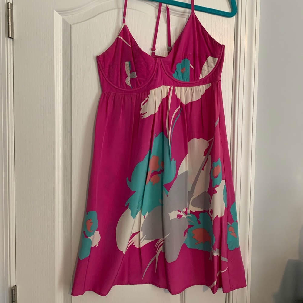 Silk Floral Dress